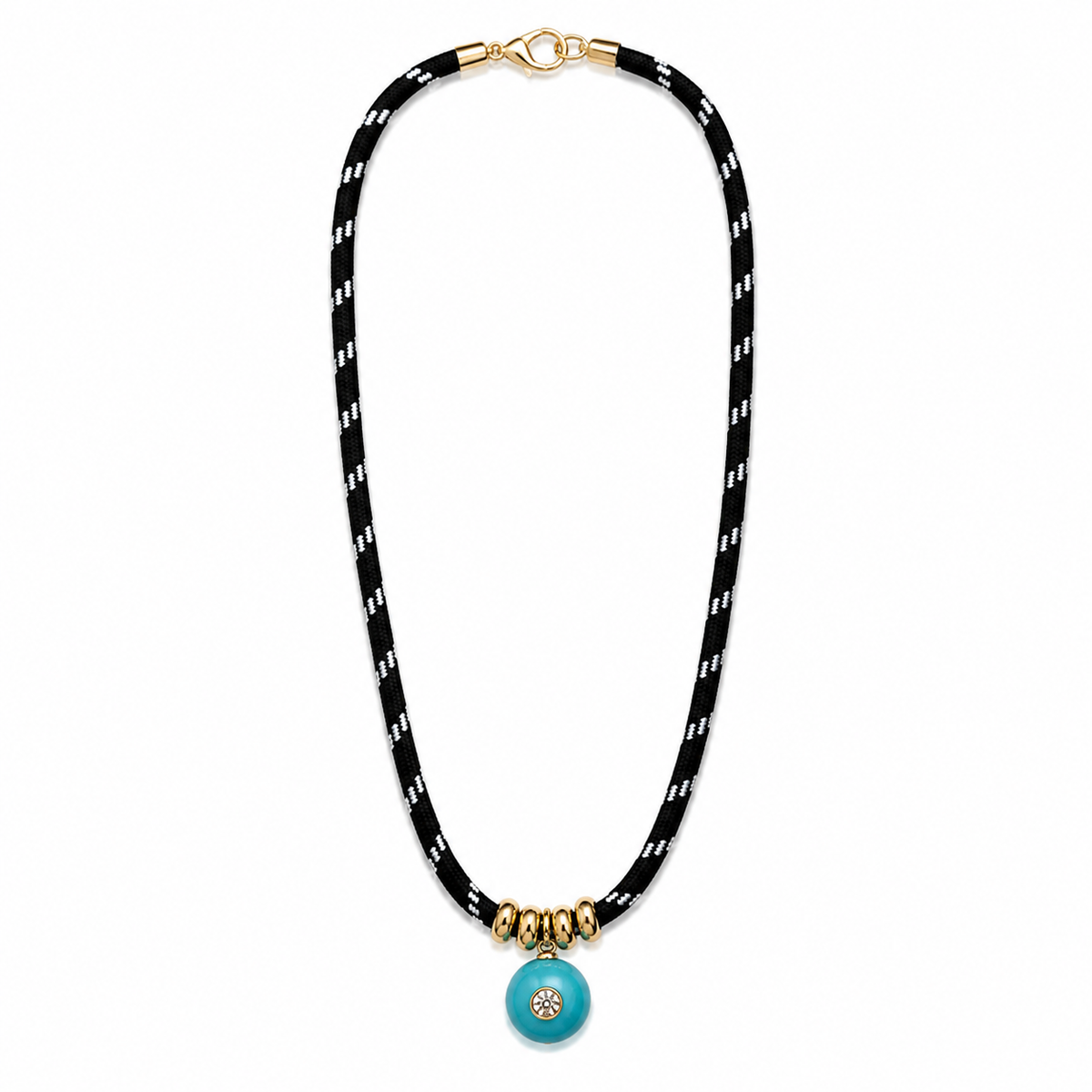 Turquoise Tide Cord Necklace